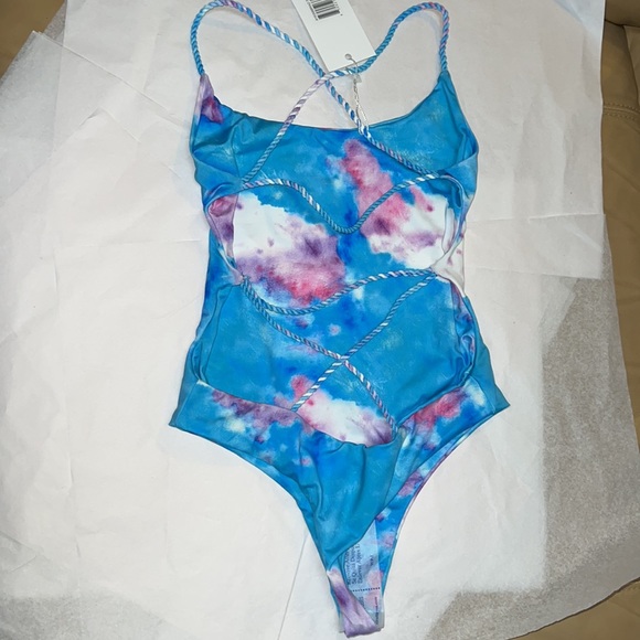 AYRA SWIM One Piece THONG Swimsuit Tie Dye - Picture 12 of 14